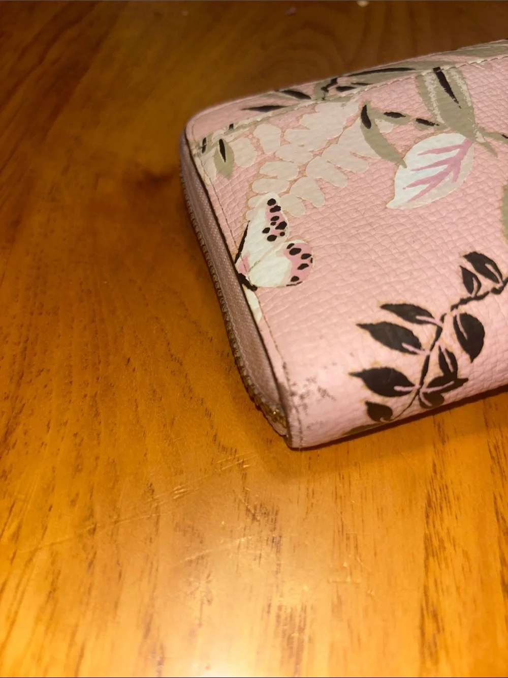Kate Spade Pink Floral Butterfly Wallet